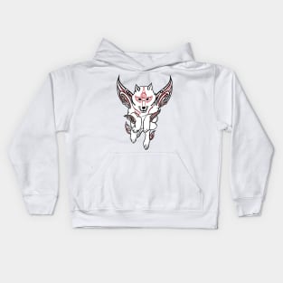 Okami Wolf Jump Kids Hoodie